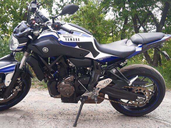 2017 Yamaha MT-07 (FZ-07), белый, 635000 рублей