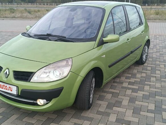2008 Renault Scenic II Рестайлинг, зелёный, 590000 рублей - вид 3