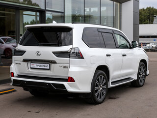 2019 Lexus LX 570 III Рестайлинг 2, белый, 9150000 рублей, вид 5