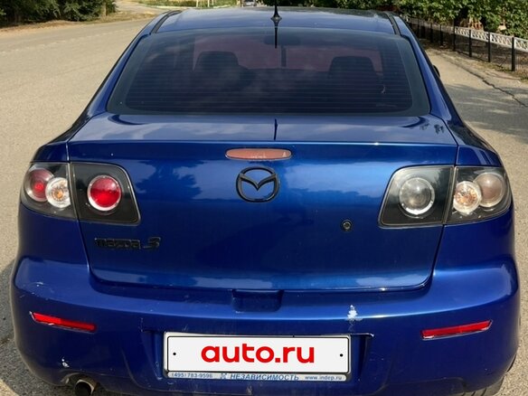 2006 Mazda 3 I (BK) Рестайлинг, синий, 600000 рублей - вид 2