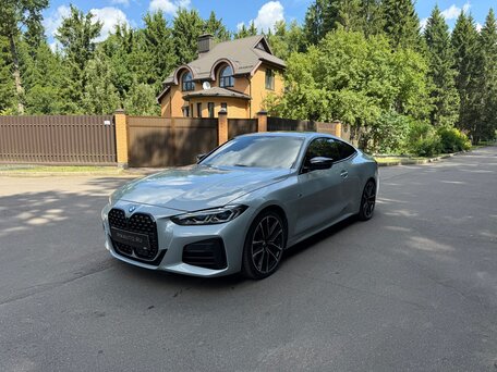 2022 BMW 4 серии M440d xDrive G22, G23, G26, серый, вид 1