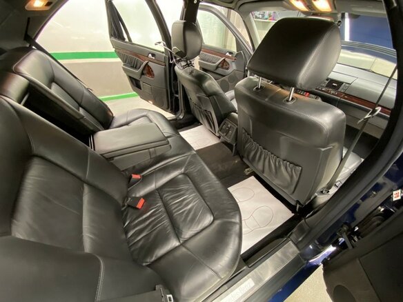 1998 Mercedes-Benz S-Класс 500 Long III (W140) Рестайлинг, синий - вид 3