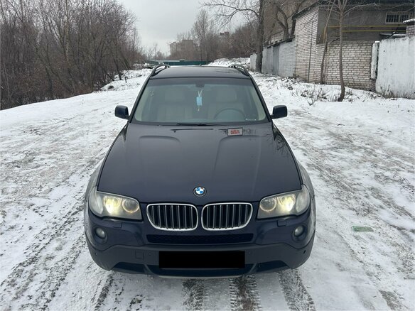 2008 BMW X3 30d I (E83) Рестайлинг, синий, 1500000 рублей - вид 6
