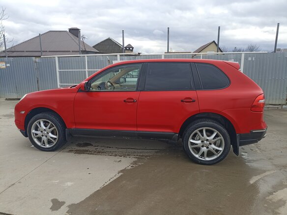 2007 Porsche Cayenne S I Рестайлинг (957), красный, 1450000 рублей - вид 5