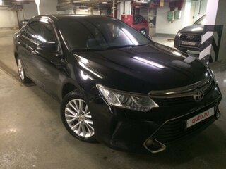 2015 Toyota Camry VII (XV50) Рестайлинг, чёрный, 2200000 рублей, вид 2