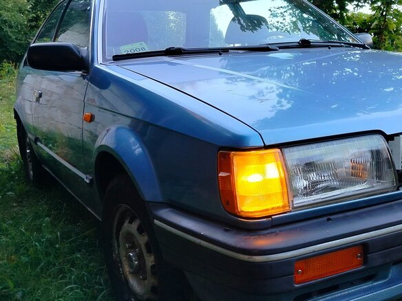1987 Mazda 323 III (BF), синий - вид 18