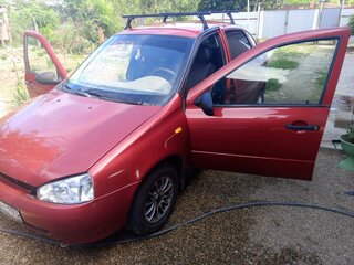 2006 Lada (ВАЗ) Kalina I, красный, 300000 рублей, вид 2