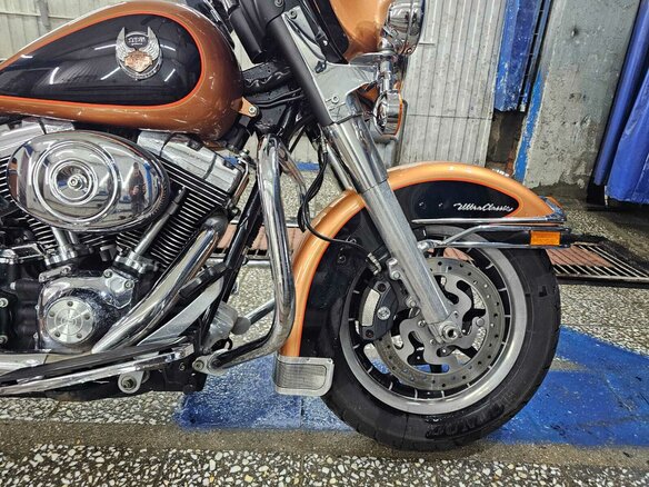 2008 Harley-Davidson Electra Glide, оранжевый, 830000 рублей - вид 13
