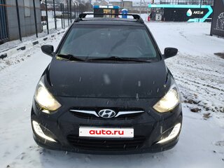 2012 Hyundai Solaris I, чёрный, 1350000 рублей, вид 1