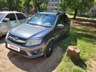 2016 Lada (ВАЗ) Granta I, серый, 600000 рублей, вид 2