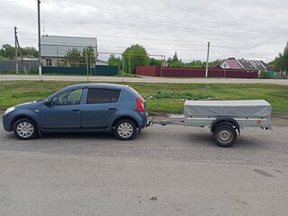 2013 Renault Sandero I, синий, 699000 рублей, вид 3