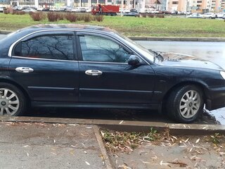 2007 Hyundai Sonata ТагАЗ IV (EF) Рестайлинг, чёрный, 400000 рублей, вид 2