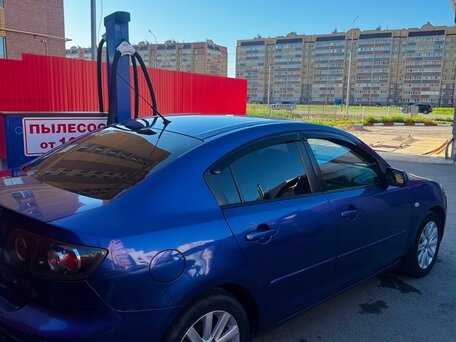 2008 Mazda 3 I (BK) Рестайлинг, синий, 490000 рублей, вид 3