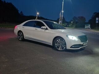 2019 Mercedes-Benz S-Класс 450 Long VI (W222, C217) Рестайлинг, белый, 3950000 рублей, вид 3