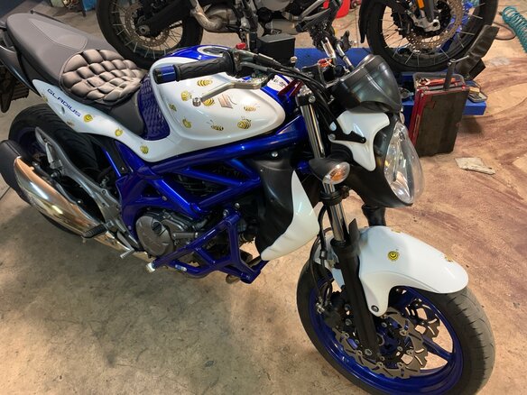 2011 Suzuki SFV 650 Gladius, белый, 420000 рублей - вид 5