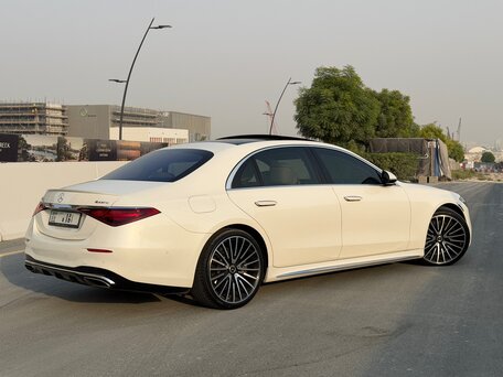 2021 Mercedes-Benz S-Класс 500 4MATIC VII (W223), белый, 11500000 рублей, вид 4