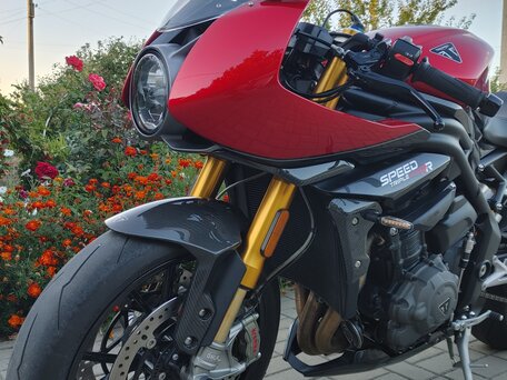 2023 Triumph Speed Triple, пурпурный, 2450000 рублей, вид 3