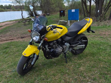 2003 Honda CB 600F Hornet, жёлтый, 350000 рублей, вид 2