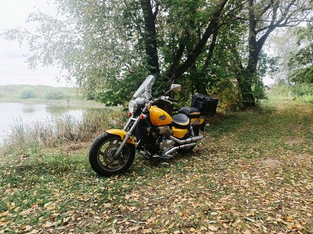 1993 Honda VF 750, жёлтый, 400000 рублей, вид 3