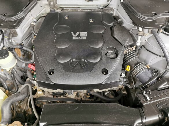 2004 Infiniti FX35 I (S50), серебристый, 780000 рублей - вид 16