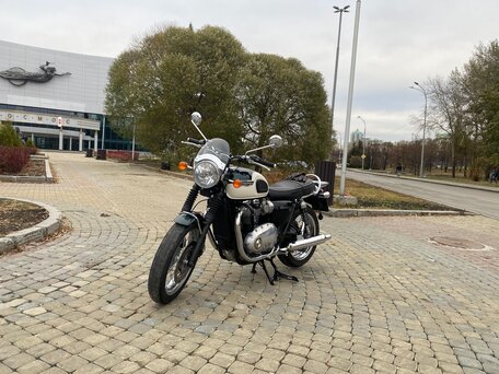 2018 Triumph Bonneville T120, белый, 1250000 рублей, вид 2
