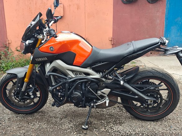 2015 Yamaha MT-09 (FZ-09), оранжевый, 650000 рублей - вид 11