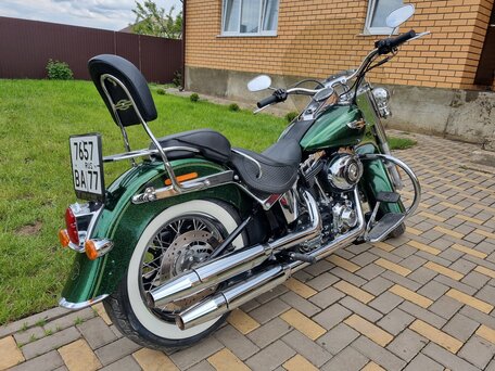 2013 Harley-Davidson Softail Deluxe, зелёный, 1800000 рублей, вид 3