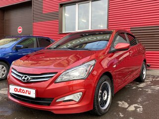 2014 Hyundai Solaris I Рестайлинг, красный, 950000 рублей, вид 1