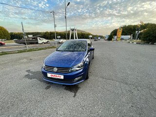2018 Volkswagen Polo V Рестайлинг, синий, 1650000 рублей, вид 5