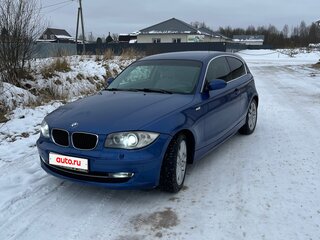 2008 BMW 1 серии 118i I (E81/E82/E87/E88) Рестайлинг, синий, 990000 рублей, вид 1