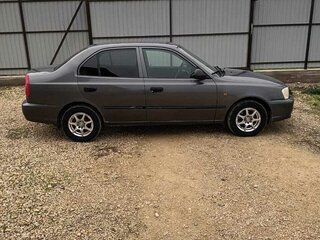 2004 Hyundai Accent ТагАЗ II, серый, 350000 рублей, вид 2