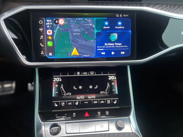 2021 Audi A6 45 TFSI V (C8), серый, 4300000 рублей - вид 15