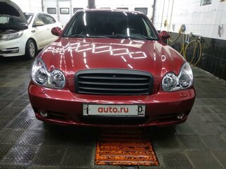 2004 Hyundai Sonata IV (EF) Рестайлинг, красный, 410000 рублей, вид 3