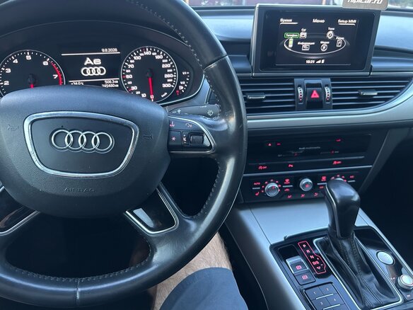 2015 Audi A6 IV (C7) Рестайлинг, чёрный - вид 7