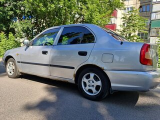2005 Hyundai Accent ТагАЗ II, серебристый, 270000 рублей, вид 4