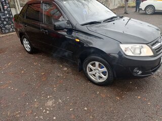 2012 Lada (ВАЗ) Granta I, чёрный, 365000 рублей, вид 1