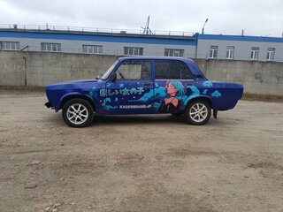 1990 Lada (ВАЗ) 2107, синий, 120000 рублей, вид 5