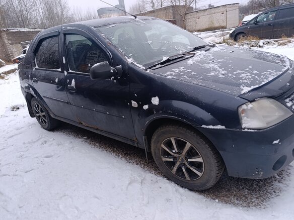2007 Renault Logan I, серый, 150000 рублей - вид 1