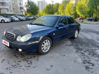 2007 Hyundai Sonata ТагАЗ IV (EF) Рестайлинг, синий, 545000 рублей, вид 2