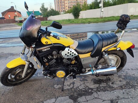 1991 Yamaha V-Max 1200, жёлтый, 380000 рублей, вид 3