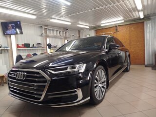 2018 Audi A8 Long 55 TFSI IV (D5), чёрный, 5990000 рублей, вид 1