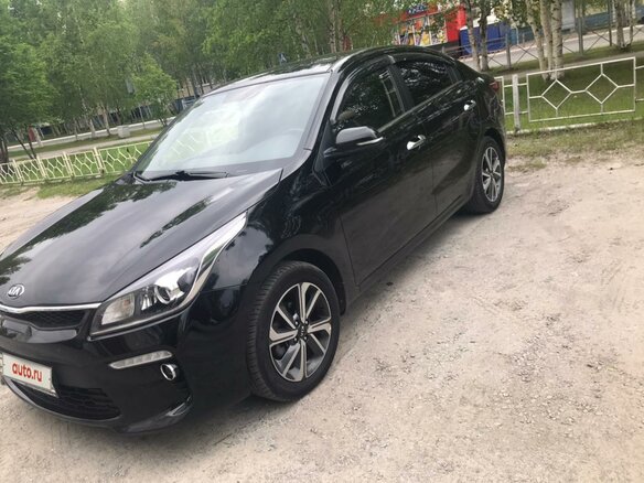 2017 Kia Rio IV, чёрный, 1510000 рублей