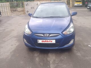 2011 Hyundai Solaris I, синий, 1000000 рублей, вид 2