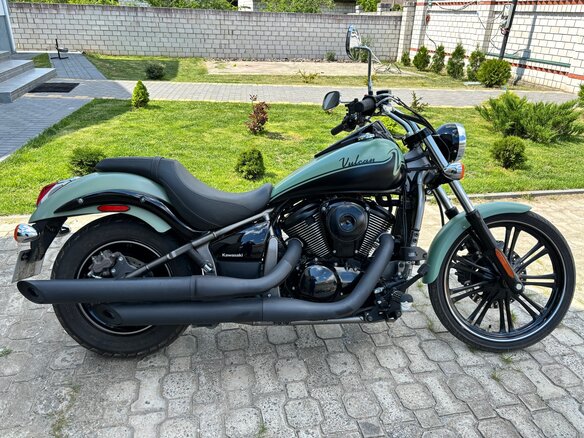 2022 Kawasaki VN900 Vulcan, зелёный, 750000 рублей - вид 5