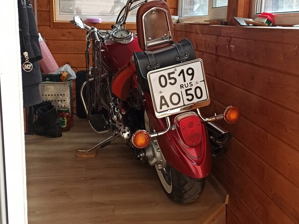 2003 Yamaha XVS1100, красный, 550000 рублей - вид 11