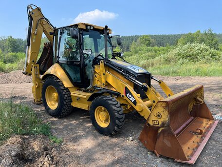 2008 Caterpillar 428, жёлтый, 7600000 рублей, вид 2