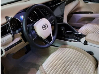 2018 Toyota Camry VIII (XV70), белый, 3350000 рублей, вид 4
