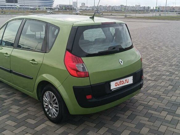 2008 Renault Scenic II Рестайлинг, зелёный, 590000 рублей - вид 5