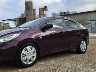 2011 Hyundai Solaris I, фиолетовый, 980000 рублей, вид 4