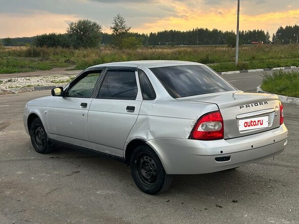 2008 Lada (ВАЗ) Priora I, серебристый, 155000 рублей - вид 4